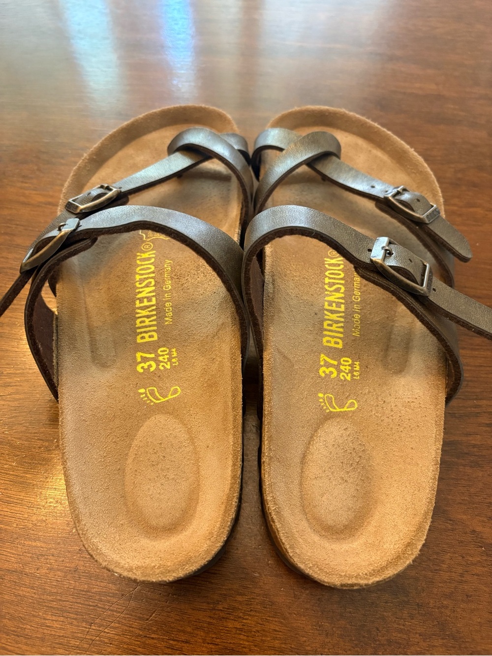 Birkenstock Mayari Metallic Brown Sandals 37/6/6.5 - Picture 4 of 5